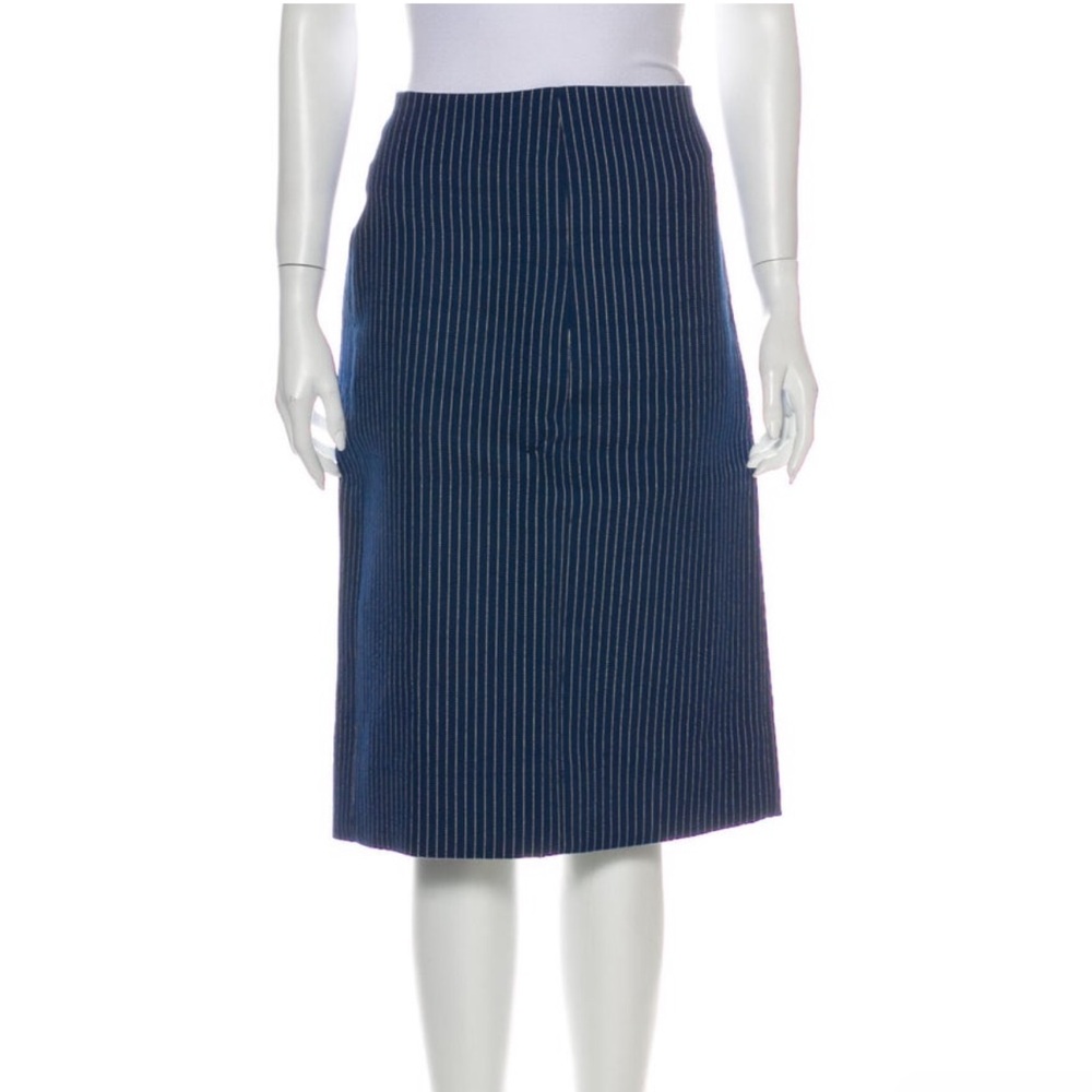 Fendi Pinstripe Midi Skirt
